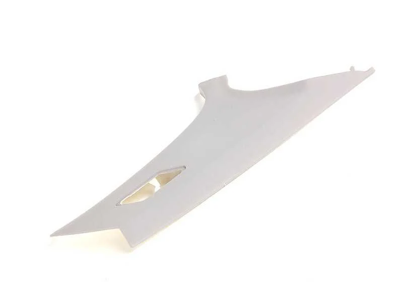 Paramento columna trasera izquierda OEM 51438222627 para BMW Serie 3 E46 (316Ci, 318Ci, 318i...) en color HELLGRAU. Original BMW.
