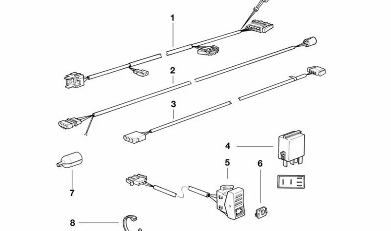 Interruptor placa ajustable OEM 61312305088 para BMW K75, K100, K1100. Original BMW Motorrad.