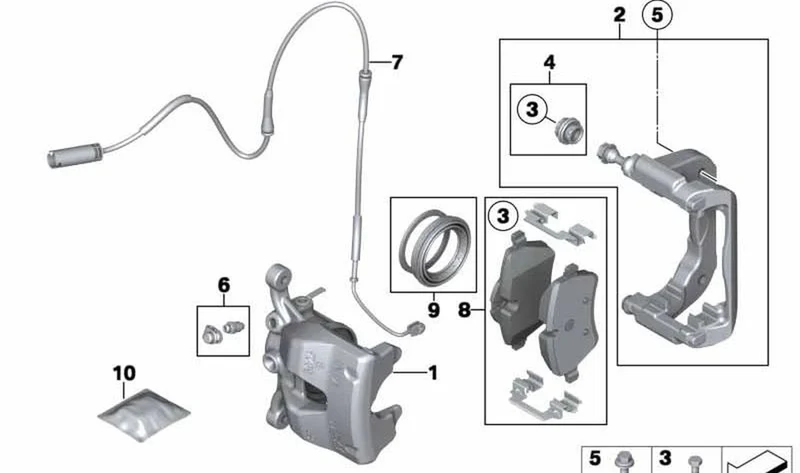 Disco de freno delantero izquierdo OEM 34119804727 para MINI Countryman R60, Paceman R61. Original MINI.