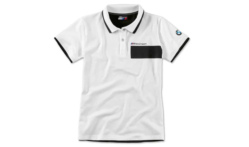 Polo M Motorsport blanco y negro talla XL para mujer. Válido para BMW. Original BMW.