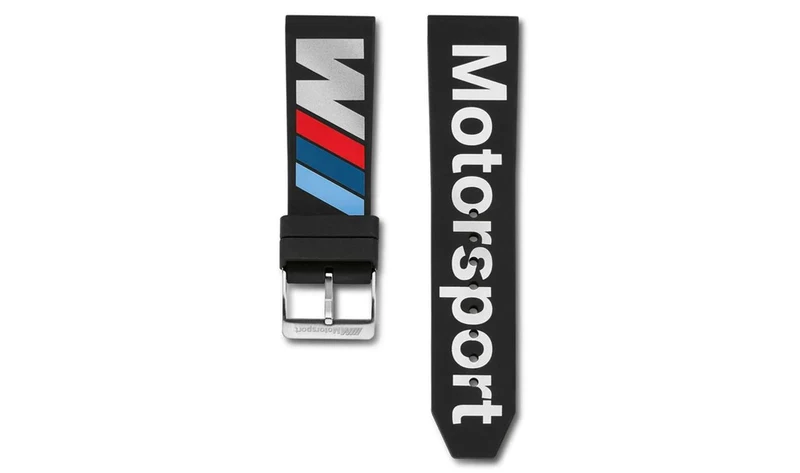 Muñequera M Motorsport para Apple Watch OEM 80265A0A715, compatible con cajas de 42 a 44 mm. Válido para BMW. Original BMW.