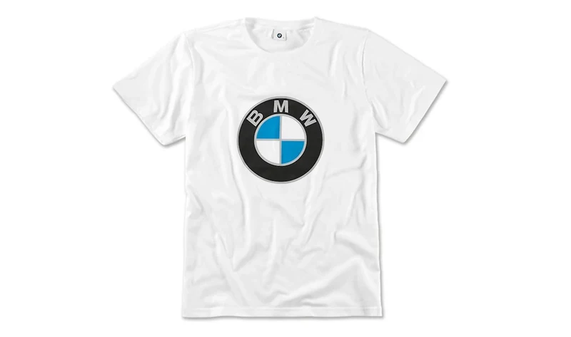 Camiseta unisex blanca XS con logotipo BMW OEM 80142463166 para BMW. Original BMW.