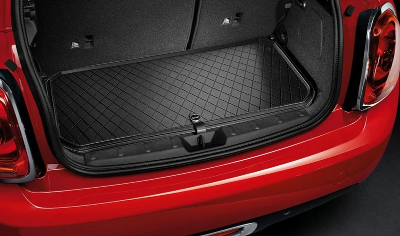 Alfombrilla moldeada para maletero OEM 51472358313 para MINI F55, F55 LCI, F65. Color negro. Original MINI.