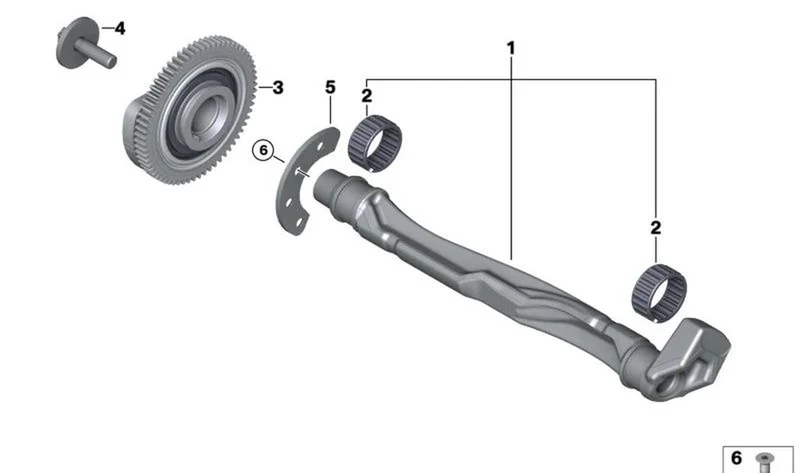 Rueda dentada OEM 11278602966 para MINI F55, F56, F57 y BMW i8 I12, I15. Original BMW y MINI.