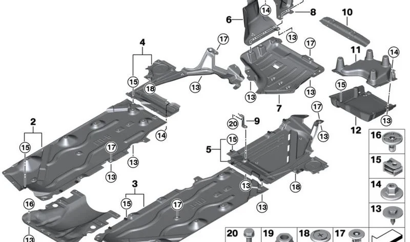 Revestimiento bajos parte trasera OEM 51757491249 para MINI Countryman F60, F60 LCI. Original MINI.