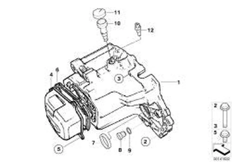 Tornillo hexagonal M8X70 OEM 23100662011 para MINI R50 (09/2000 - 11/2006). Original MINI.