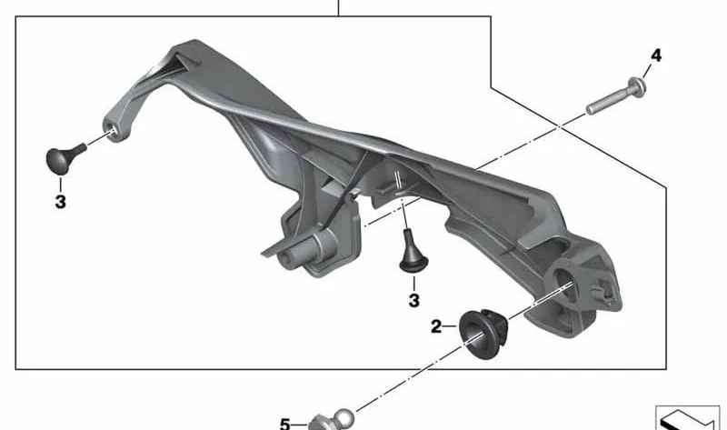 Elemento de goma OEM 07149348390 para BMW Motorrad F750GS, F850GS, F900R, F900XR y más. Original BMW Motorrad.