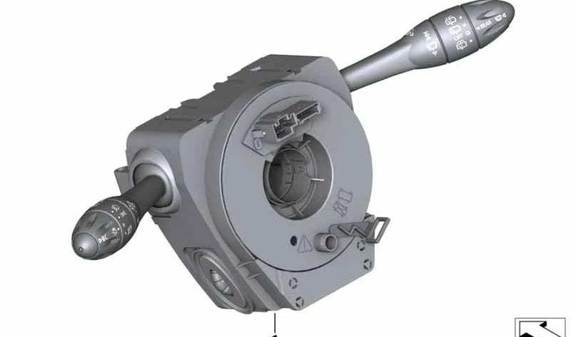 Unidad de interruptores árbol de dirección OEM 61319253777 para MINI R56 LCI, Cabrio R57, Coupé R58, Roadster R59... y más. Original MINI.