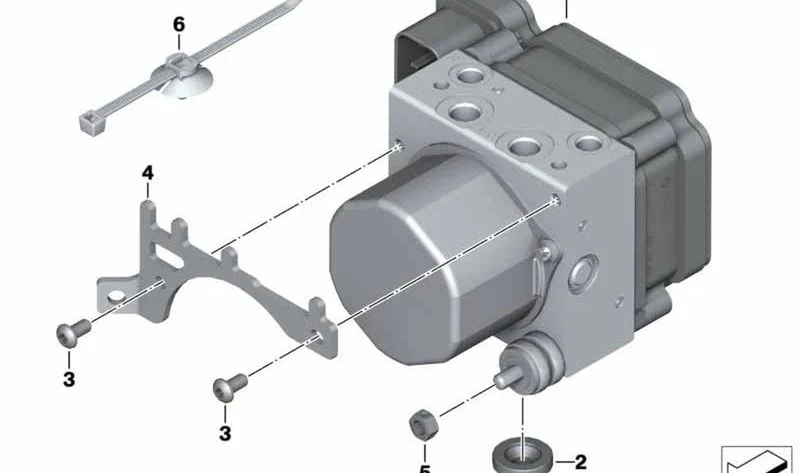 Modulador de presión Sport ABS OEM 34518526896 para motos BMW HP4, S 1000 RR. Original BMW Motorrad.