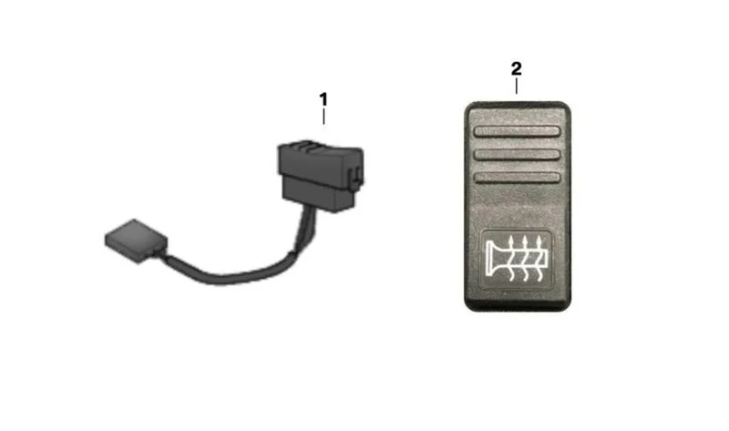 Interruptor empuñadura con calefacción OEM 71607653282 para motos BMW F 650 GS, F 650 GS Dakar, G 650 GS. Original BMW Motorrad.