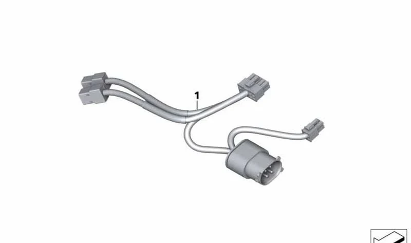 Mazo de cables LED luz de destellos OEM 61128544606 para BMW Motorrad F750GS, F850GS. Original BMW Motorrad.
