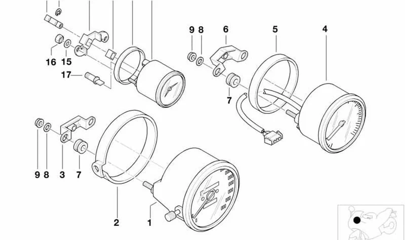 Boquilla OEM 62112306812 para motos BMW R1100R, R850R, R1150R, Rockster. Original BMW Motorrad.