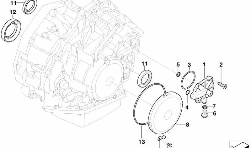 Retén para eje OEM 24217580322 para MINI R50, R52. Original MINI.