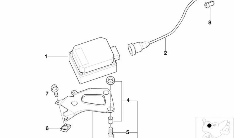Cable Bowden acelerador OEM 32731465287 para motos BMW K1200LT, K1200RS. Original BMW Motorrad.