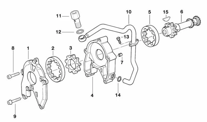 Árbol auxiliar OEM 11317710842 para motos BMW K25 R1200GS, K25 R1200GS Adventure, K26 R1200RT, K27 R1200R… y más. Original BMW Motorrad.