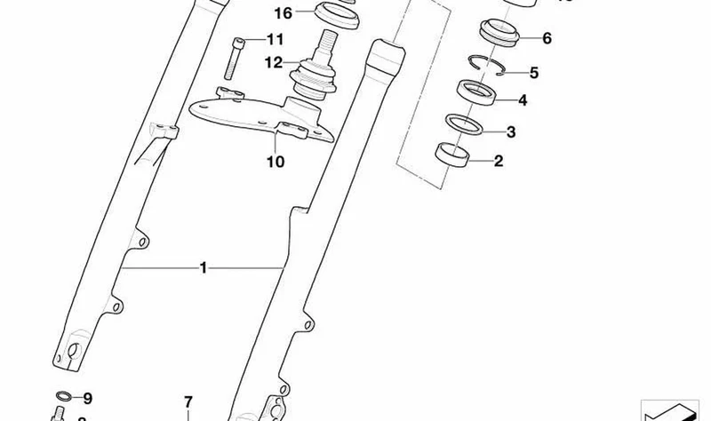 Caperuza OEM 31427672812 para BMW Motorrad R1200C, R1200CL. Original BMW Motorrad.