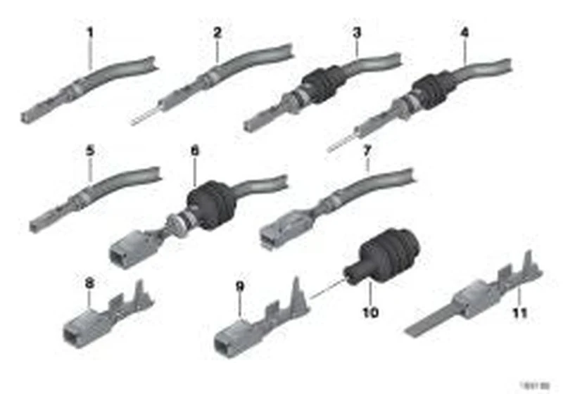 Terminal eléctrico OEM 12527543208 para MINI R56, F56, F54, Countryman R60, Cabrio F57... y más. Original MINI.