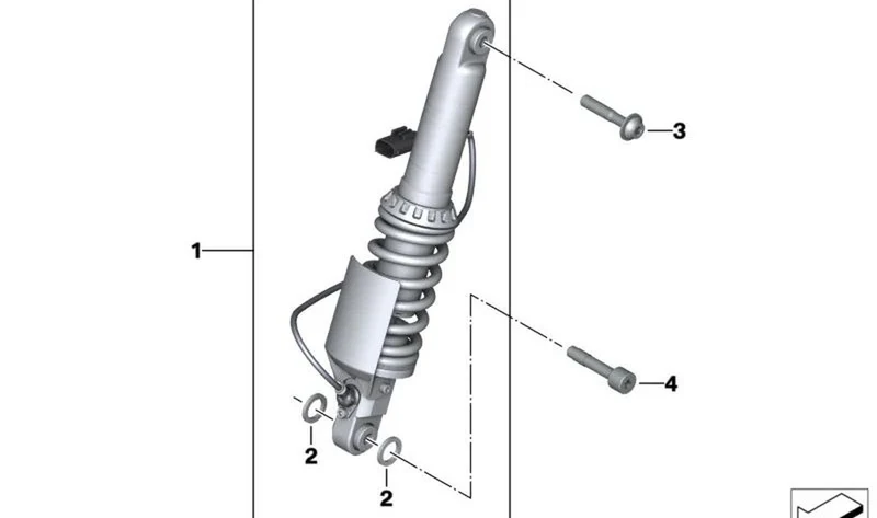 Junta plana OEM 31489444029 para motos BMW R 1200 RT, R 1250 RT... y más. Original BMW Motorrad.
