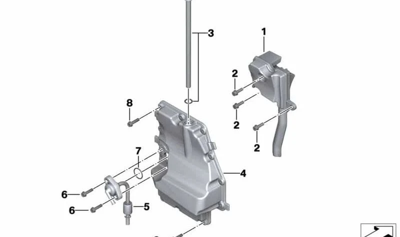 Separador de aceite OEM 11157720968 para motos BMW K 1600 GT, K 1600 GTL, K 1600 Bagger... y más. Original BMW Motorrad.