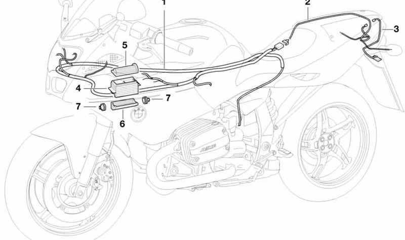 Tapa superior OEM 61132306805 para BMW Motorrad R1100S, R1100RS. Original BMW Motorrad.