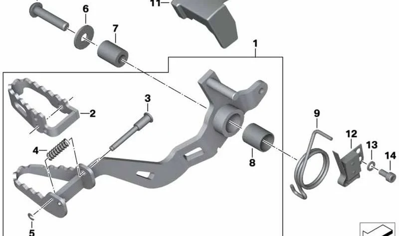 Arandela OEM 35212335498 para motos BMW R1200GS, R1200GS Adventure, R850C, R1200C... y más. Original BMW Motorrad.