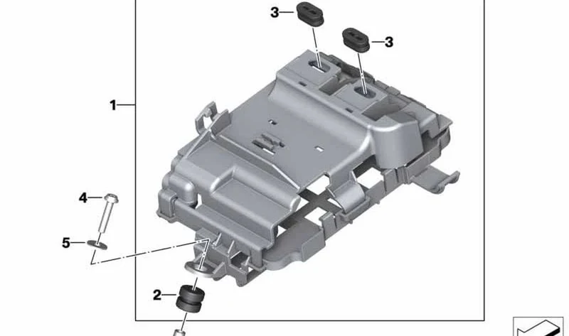 Goma de desacoplamiento OEM 13617717847 para BMW Motorrad S 1000 R, S 1000 RR, M 1000 RR, M 1000 R. Original BMW Motorrad.