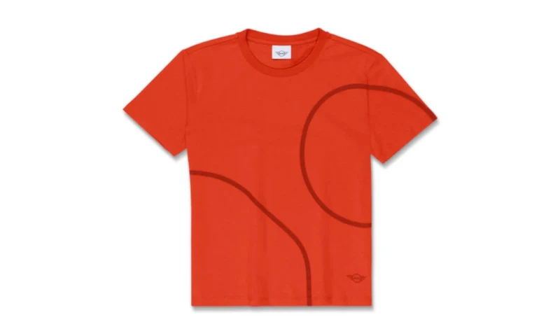 Camiseta Outline Print Rebel Red talla M OEM 80145B31FF4 para MINI. Original MINI.