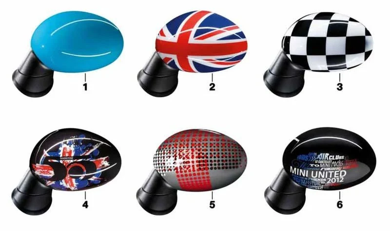 Cubierta de espejo izquierdo "Black Jack" OEM 51162147673 para MINI R56, R55, R57, R58, R59, R60, R61... y más. Original MINI.