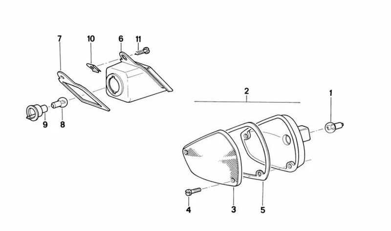 Tuerca de chapa OEM 62232305016 para motos BMW K1, K100RS (K589). Original BMW Motorrad.