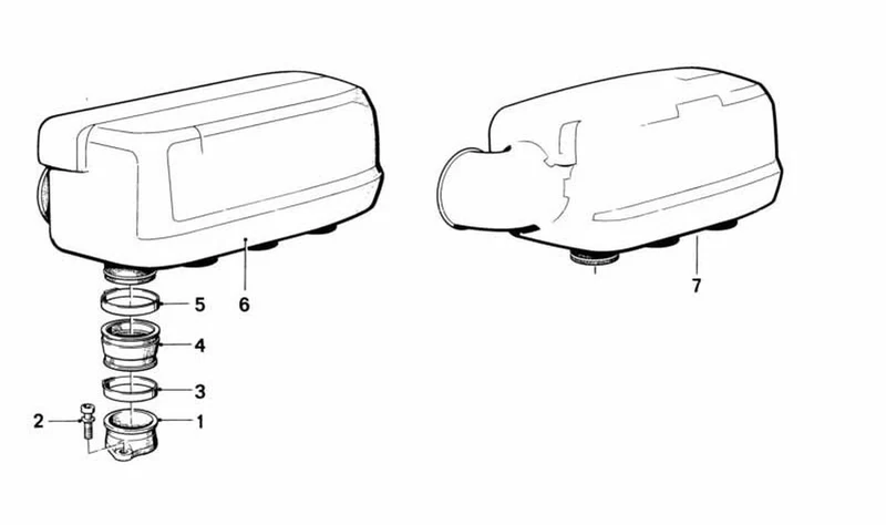 Abrazadera OEM 11611460901 para colector de aire en BMW K75, K100, K100 RS, K100 LT, K75 RT... y más. Original BMW Motorrad.