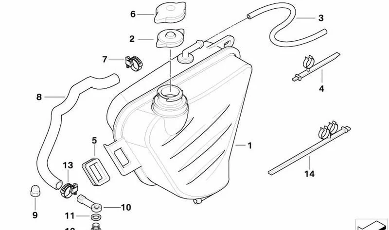 Soporte de goma OEM 17117672405 para motos BMW K1200S, K1300S, K1200R, K1300R, K1200GT, K1300GT. Original BMW Motorrad.