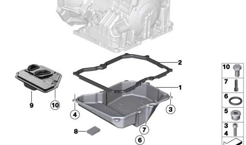 Tornillo de cierre OEM 24117570791 para MINI R53, R56, Clubman R55, Cabrio R52, Coupé R58, Roadster R59, Countryman R60, Paceman R61... y más. Original MINI.