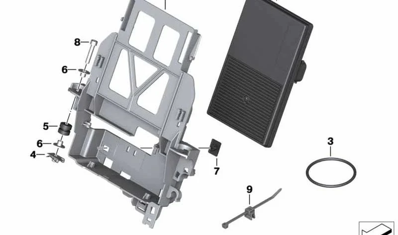 Sistema electrónico central del chasis OEM 61358394896 para motos BMW R1200GS, F800GS, K1200S, F700GS... y más. Original BMW Motorrad.
