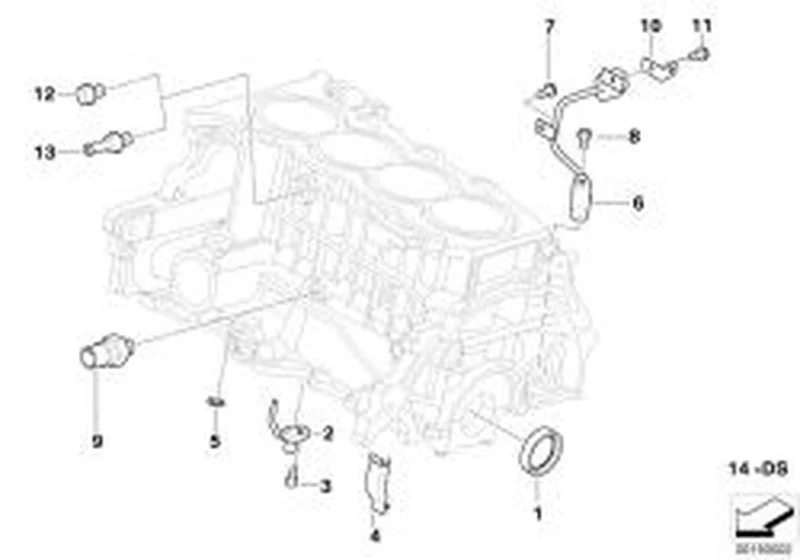 Interruptor de presión de aceite OEM 13627792397 para MINI R50, One D. Original MINI.