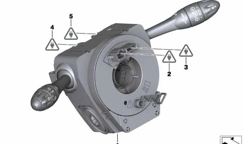 Unidad de interruptores árbol de dirección OEM 61313454001 para MINI R56, Clubman R55. Original MINI.