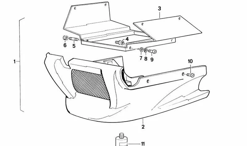 Soporte OEM 46632303626 para motos BMW K100, K100 LT, K100 RS, K100 RT. Original BMW Motorrad.