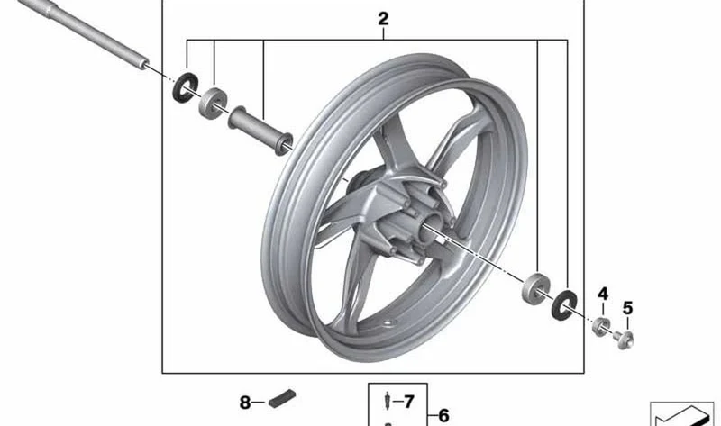 Tornillo hexagonal M12X20-8.8 ZNS3 OEM 36318560230 para BMW Motorrad G 310 R, G 310 GS, G 310 RR. Original BMW Motorrad.