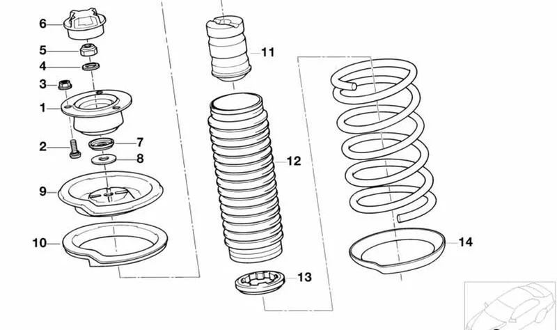 Arandela OEM 31306763966 para MINI Countryman R60, Paceman R61, BMW E81, E87, E90, E60... y más. Original BMW y MINI.