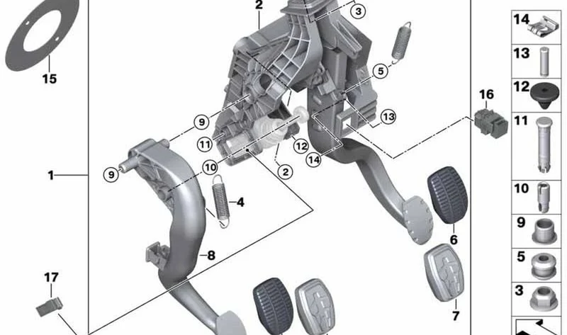 Muelle de tensión OEM 35006860668 para MINI F56, F55, Clubman F54, Cabrio F57, Countryman F60 y BMW Serie 1 F40, Serie 2 F45, X1 F48, X2 F39... y más. Original BMW y MINI.