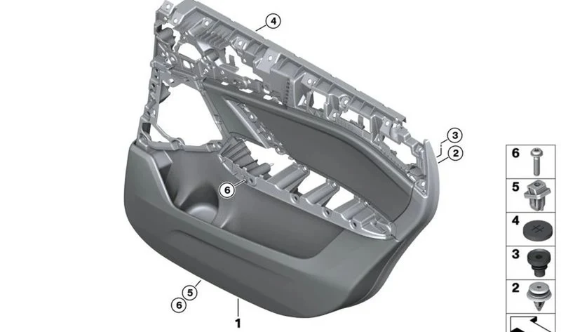 Tope limitador OEM 51417326324 para MINI F56, F55, F57, Countryman U25... y más. Original MINI.
