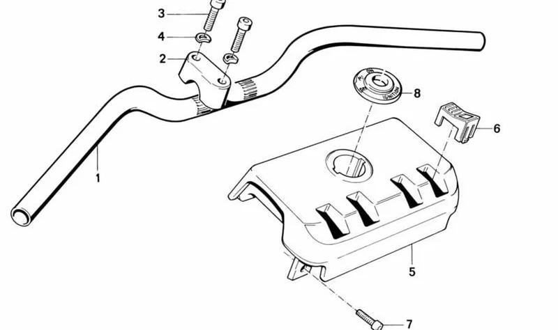 Caperuza OEM 32711453377 para BMW Motorrad K75 S, K100 RS... y más. Original BMW Motorrad.