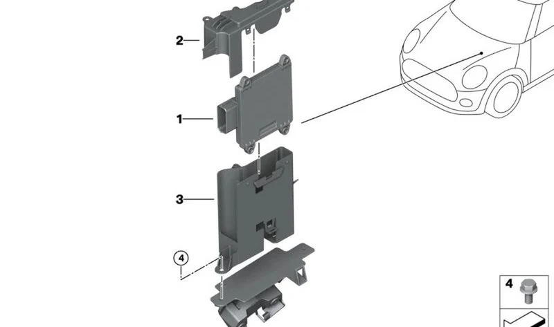 Cubierta EDME OEM 12909487746 para MINI F56, F57, Cooper SE... y más. Original MINI.