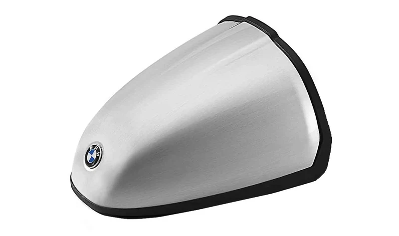 Tapa de joroba trasera de aluminio cepillado OEM 77348396069 para BMW Motorrad R nineT, R nineT Pure, R nineT Racer. Original BMW Motorrad.