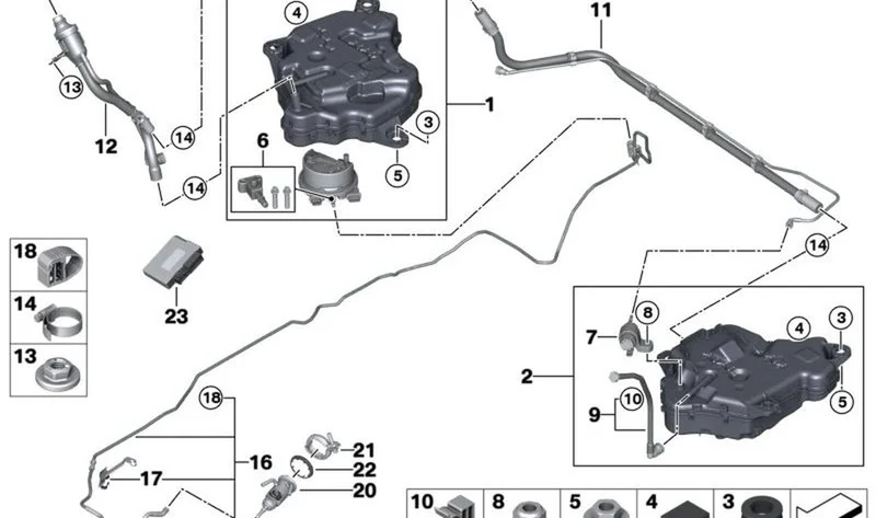 Tuerca hexagonal OEM 07129905752 para motos BMW S1000RR, K1600 Bagger, F700GS, F800GS... y más. Original BMW Motorrad.