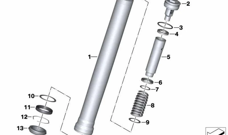 Muelle de presión OEM 31428540900 para BMW Motorrad HP4 (K42) 2012-2014. Original BMW Motorrad.