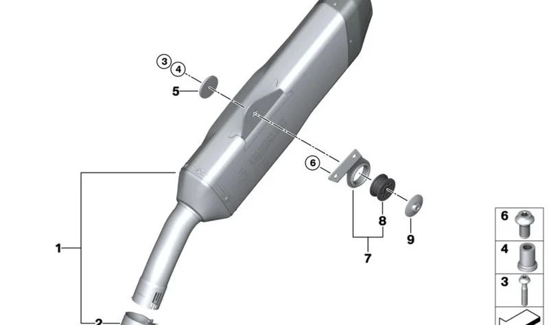 Tornillo ISA M8X16 OEM 07129907384 para motos BMW R1200GS, F750GS, C400X... y más. Original BMW Motorrad.