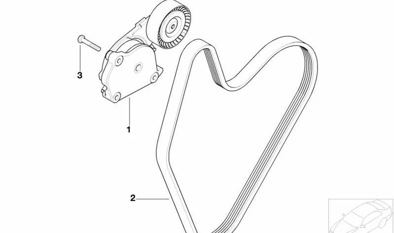 Correa poly-v OEM 11287526363 para MINI R50 Cooper, R50 One, RS2 Cooper... y más. Original MINI.