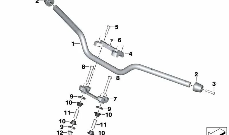 Casquillo OEM 32717723818 para BMW G 310 GS, G 310 R. Original BMW Motorrad.