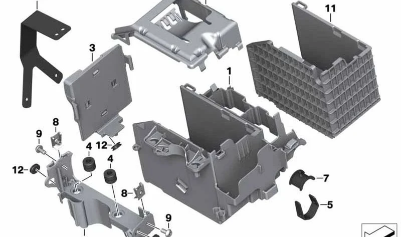 Cinta tensora de goma OEM 61218525794 para BMW Motorrad R1200GS, R1250GS, R1200RT, R1250RT... y más. Original BMW Motorrad.