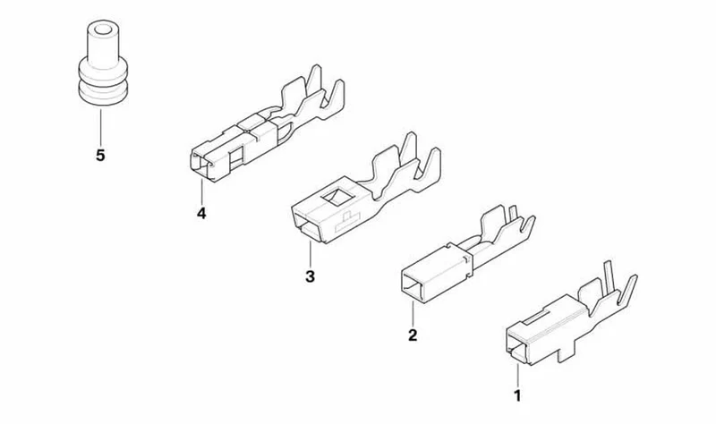 Terminal eléctrico OEM 12527511408 para MINI R50, R53, Cabrio R52. Original MINI.
